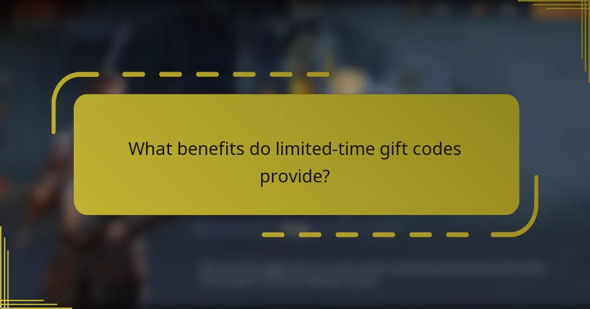 What benefits do limited-time gift codes provide?